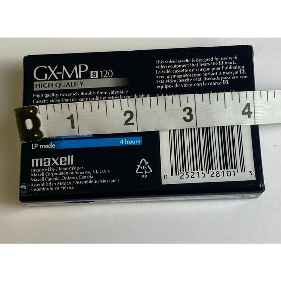 Maxell 8mm GX-MP High Quality Camcorder Cassette Videotape 120 Minutes - Picture 3 of 4